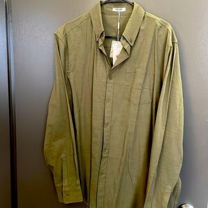New never worn mens XL COOFANDY long sleeve casual cotton linen shirt new